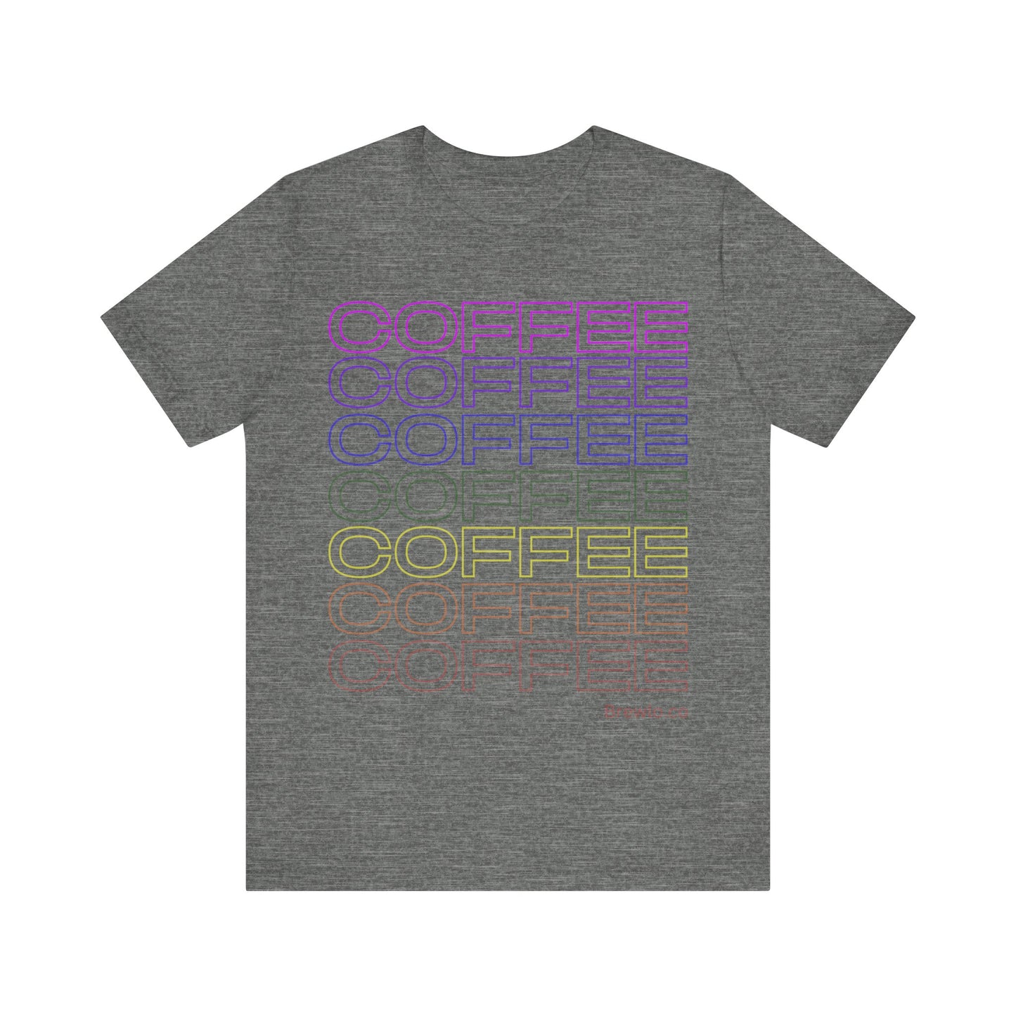 Coffee Coffee Coffee Tee - rainbow print