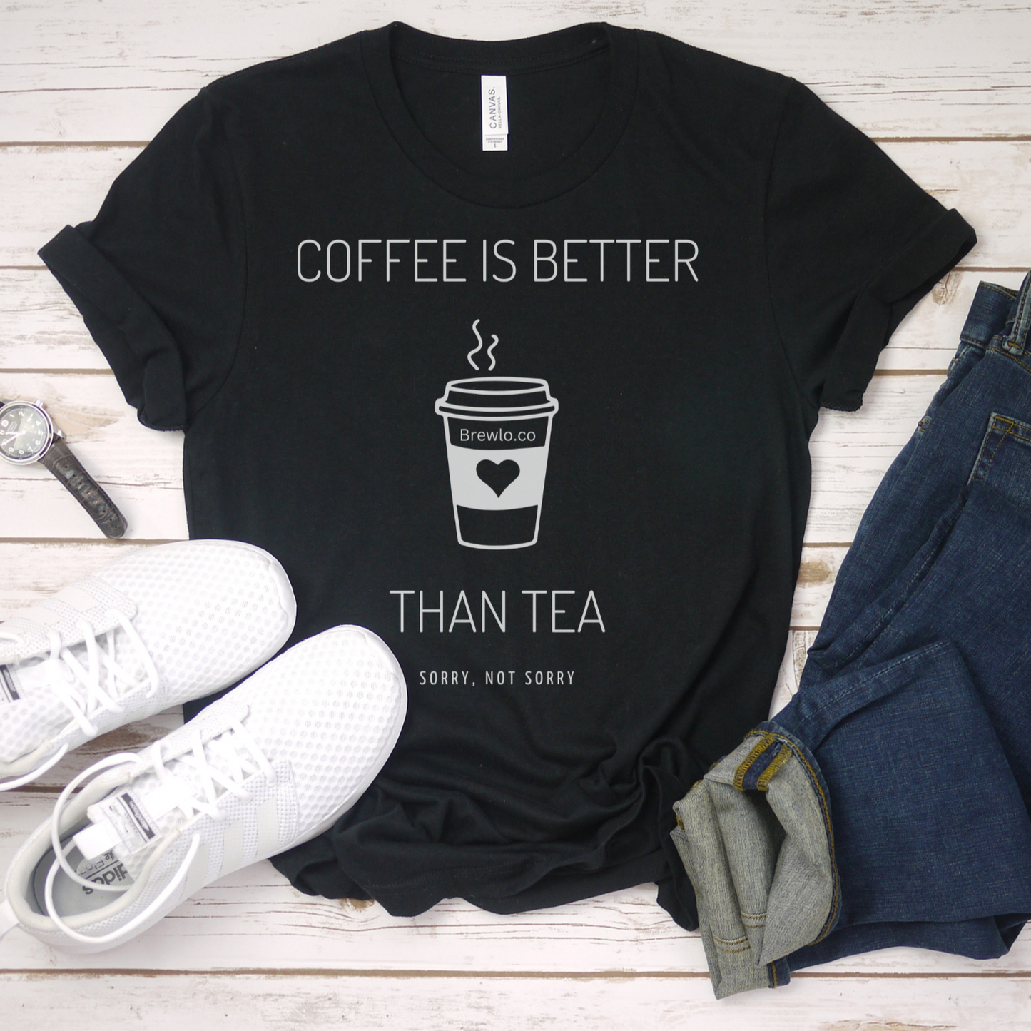 Coffee Is Better - white print