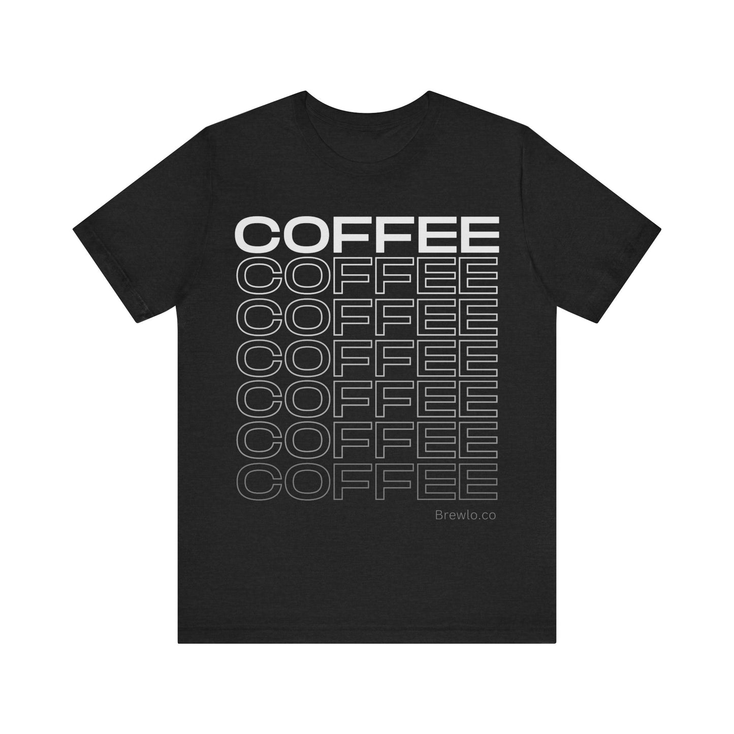 Coffee Coffee Coffee Tee - white print