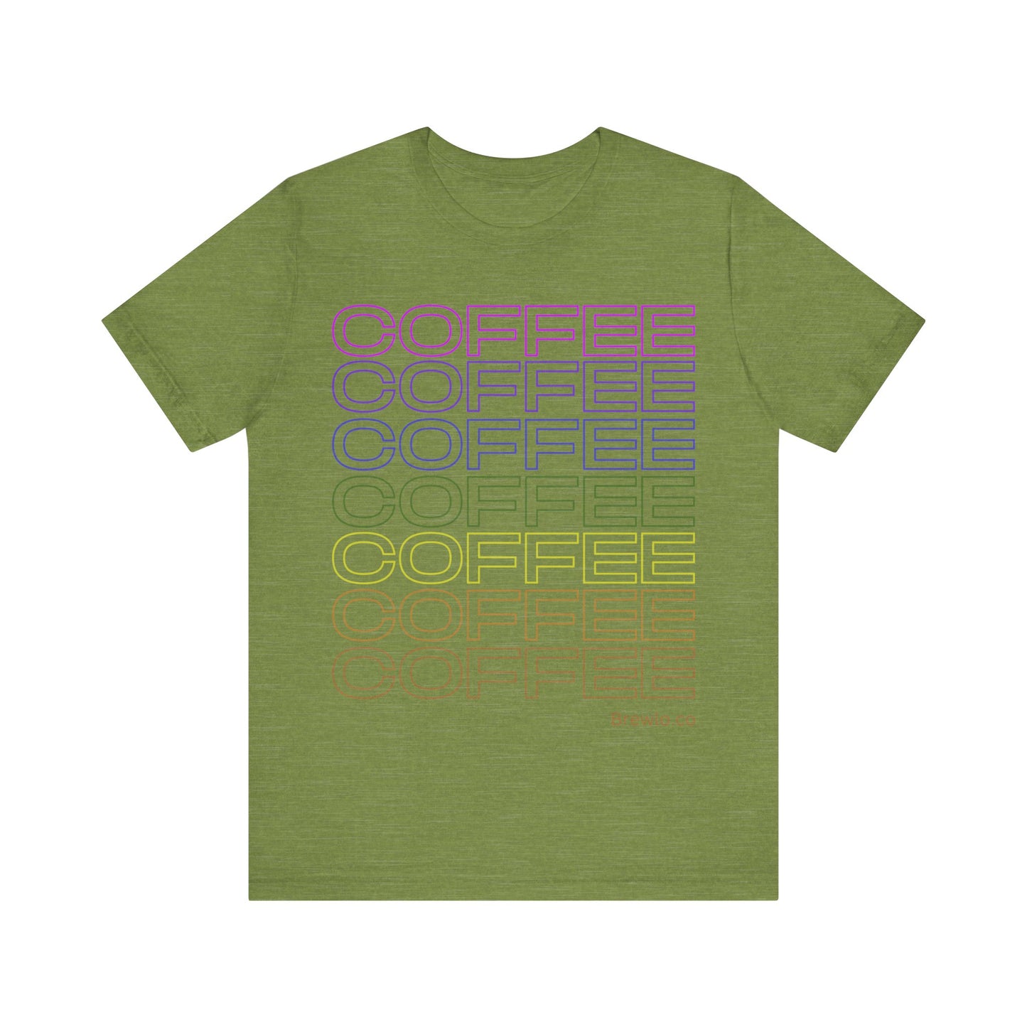 Coffee Coffee Coffee Tee - rainbow print