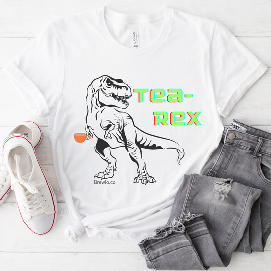 Tea-Rex Tee - black print